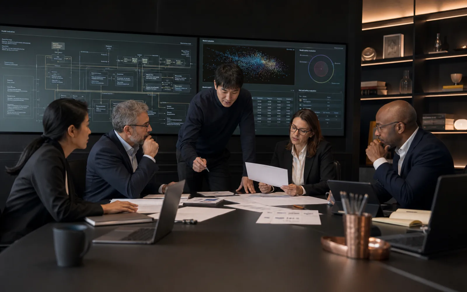 Enterprise procurement team evaluating an AI platform and its controls